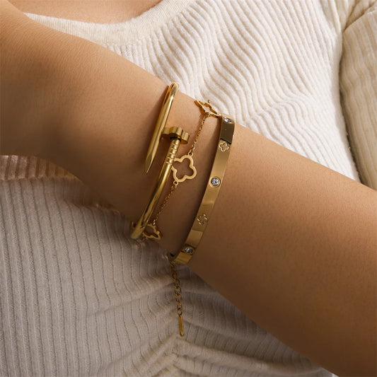 3 bracelet acier inoxydable.
