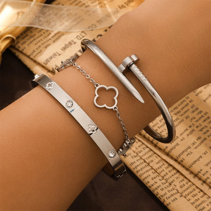 3 bracelet acier inoxydable.