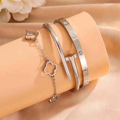 3 bracelet acier inoxydable.